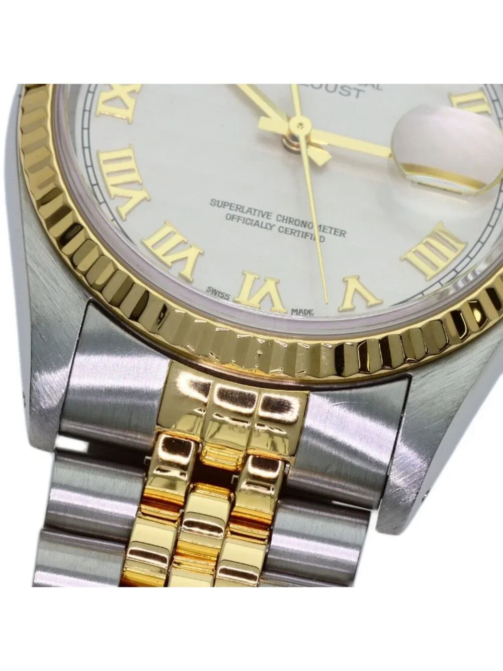 Rolex Datejust Pyramid Roman SS Yellow Gold 18k